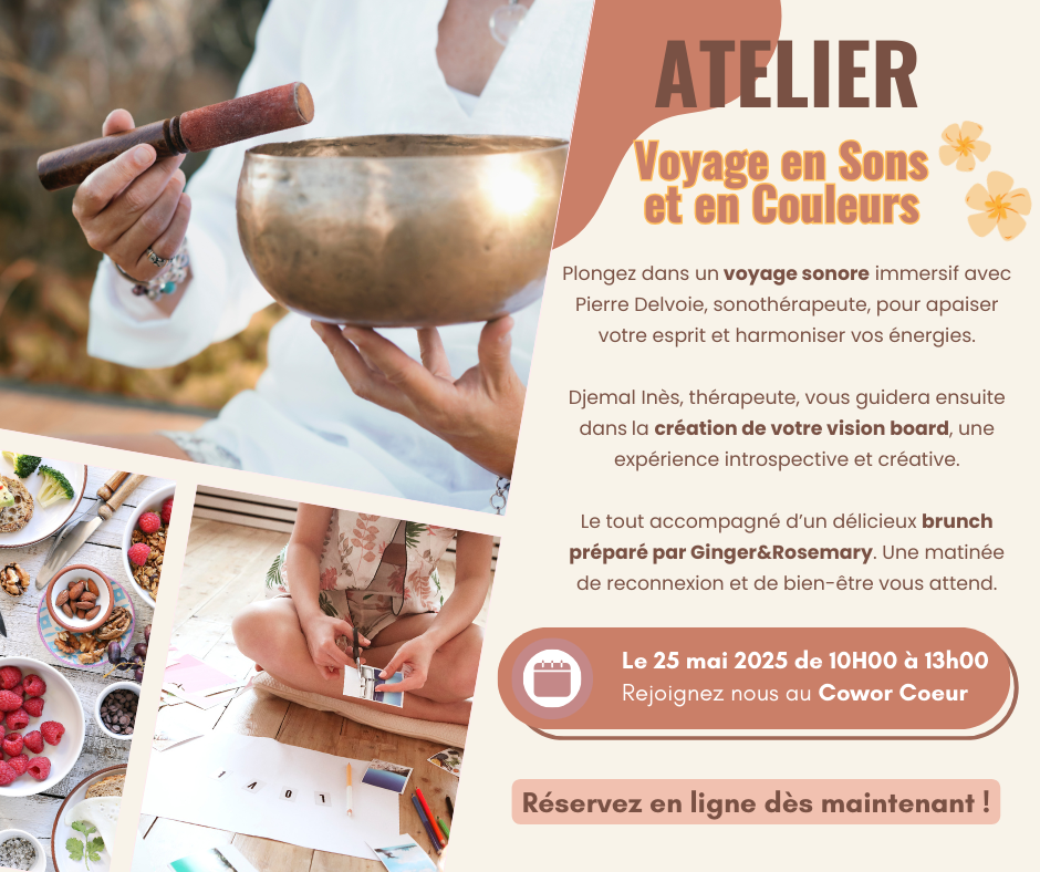 Affiche Atelier Voyage en sons et en couleurs